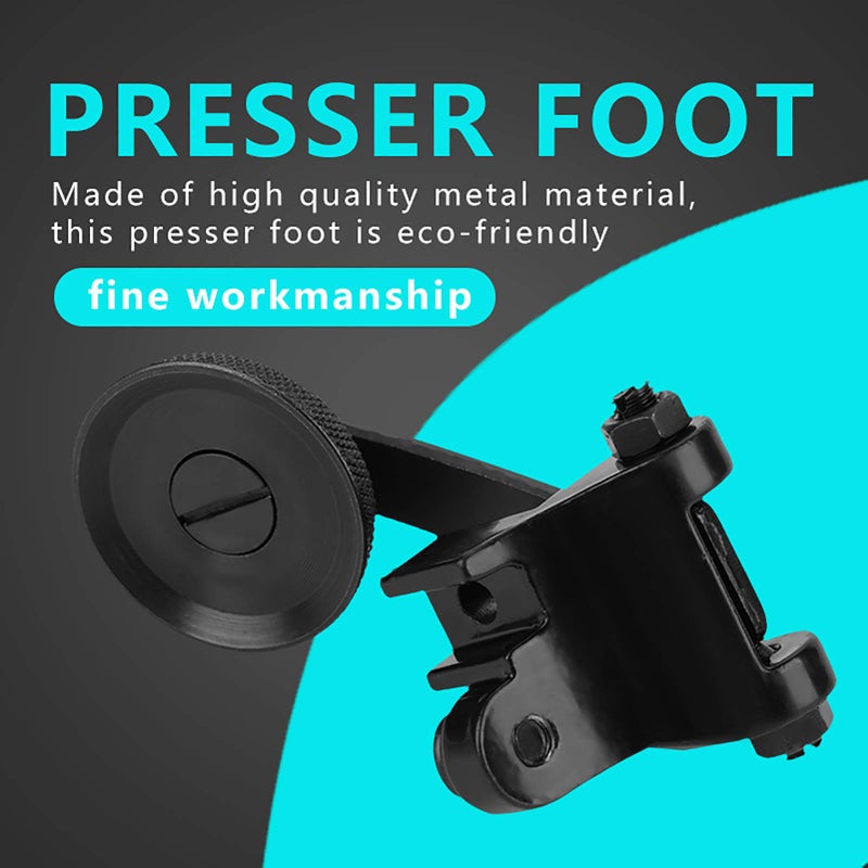 Hilitand 4pcs Roller Foot Plate Feed Sewing Singer Parts Roller Presser Foot, Presser Spare Parts Accessories for Sewing Machine - Image 4